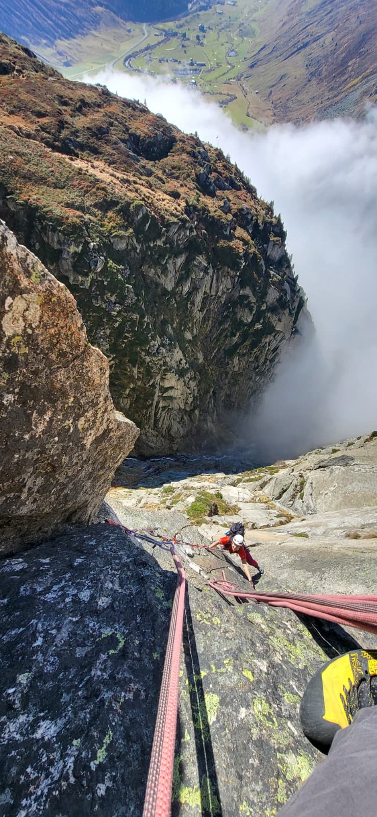 Klimmen in de Zwitserse bergen